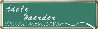 Adele Haerder Visitenkarte